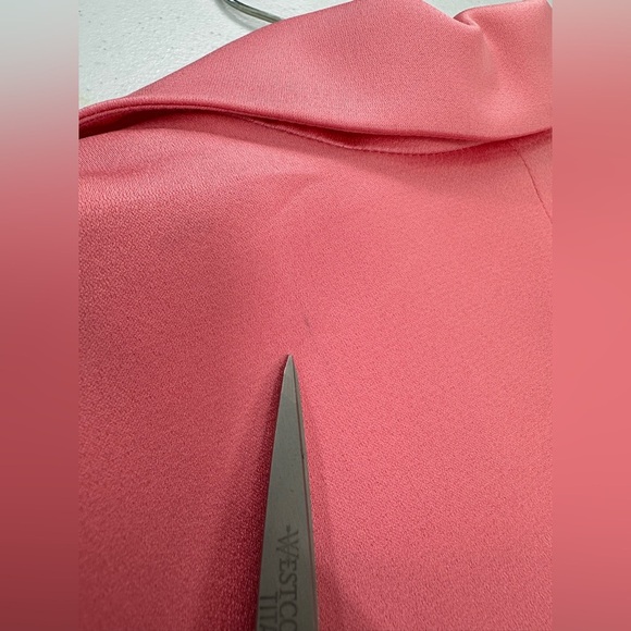 Scotch & Soda R’Belle Girls Blazer Coral Satin Finish Button Front Tailored - Picture 14 of 15